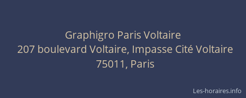 Graphigro Paris Voltaire