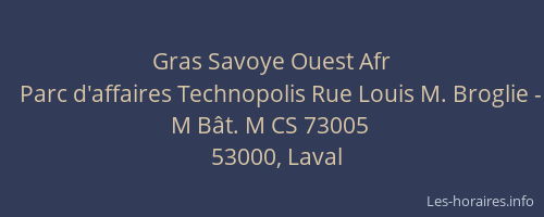 Gras Savoye Ouest Afr