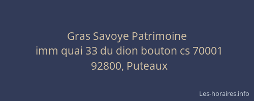 Gras Savoye Patrimoine