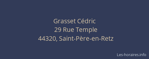 Grasset Cédric