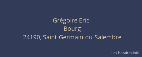 Gr&eacute;goire Eric