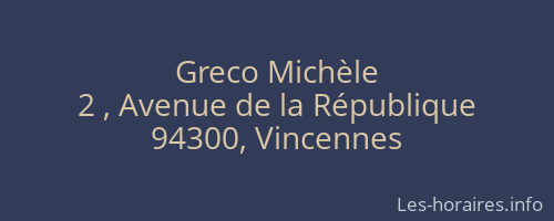 Greco Michèle
