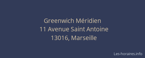 Greenwich Méridien