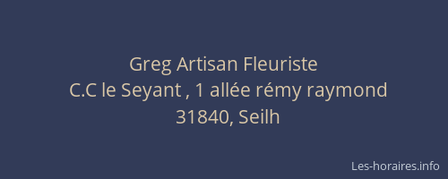Greg Artisan Fleuriste