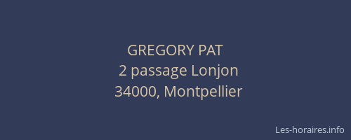 GREGORY PAT