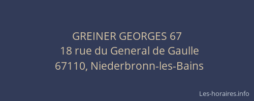 GREINER GEORGES 67