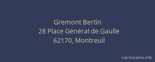 Gremont Bertin