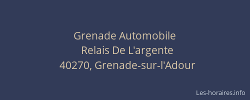 Grenade Automobile