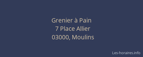Grenier à Pain