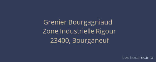 Grenier Bourgagniaud