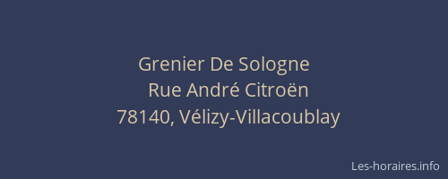Grenier De Sologne