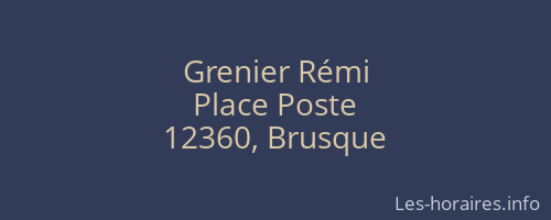 Grenier Rémi
