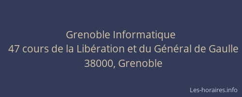 Grenoble Informatique