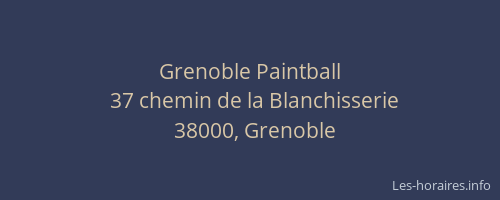 Grenoble Paintball