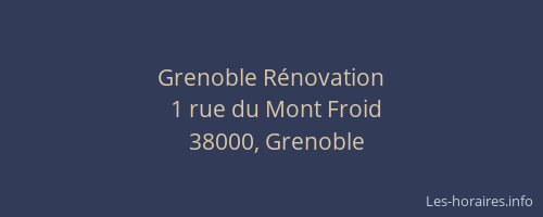 Grenoble Rénovation