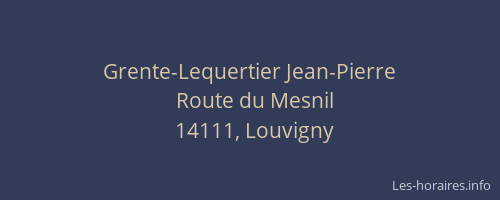 Grente-Lequertier Jean-Pierre