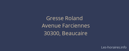 Gresse Roland