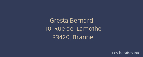 Gresta Bernard