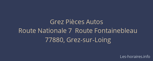 Grez Pièces Autos
