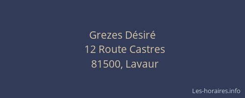 Grezes D&eacute;sir&eacute;
