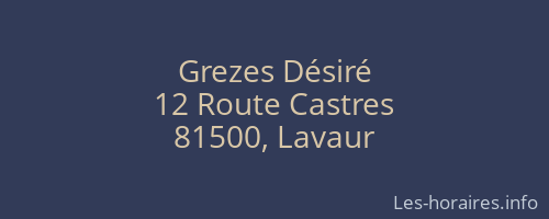 Grezes Désiré