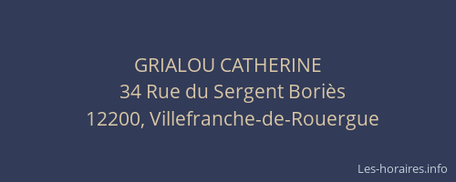 GRIALOU CATHERINE
