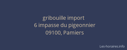 gribouille import