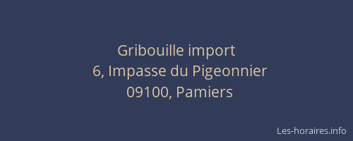 Gribouille import