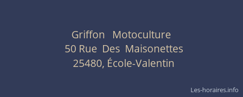 Griffon   Motoculture