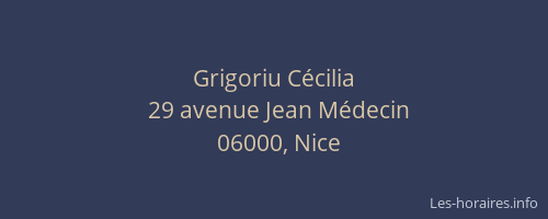 Grigoriu Cécilia