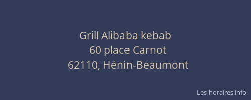 Grill Alibaba kebab