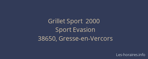 Grillet Sport  2000