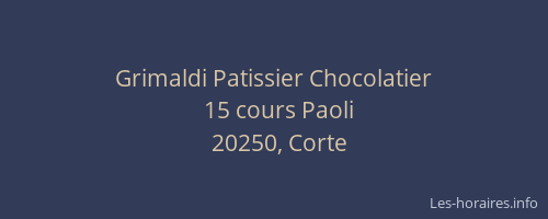 Grimaldi Patissier Chocolatier