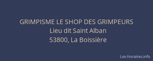 GRIMPISME LE SHOP DES GRIMPEURS