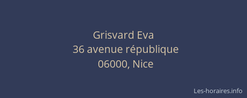 Grisvard Eva