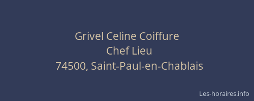 Grivel Celine Coiffure