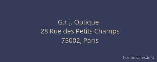 G.r.j. Optique