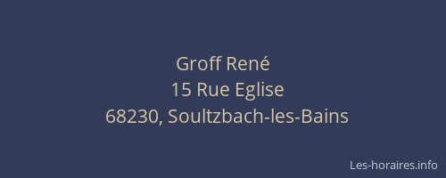 Groff Ren&eacute;