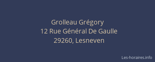 Grolleau Gr&eacute;gory
