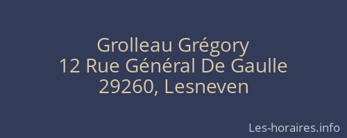 Grolleau Grégory