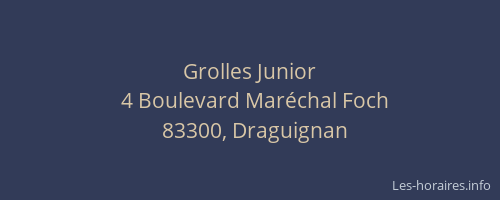 Grolles Junior