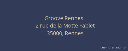 Groove Rennes