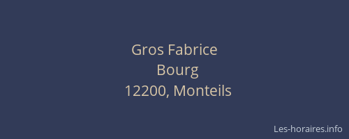 Gros Fabrice