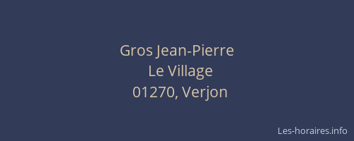 Gros Jean-Pierre
