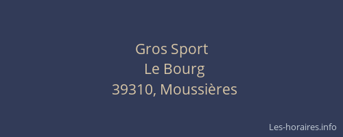Gros Sport