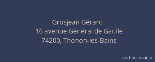 Grosjean Gérard