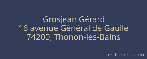 Grosjean Gérard