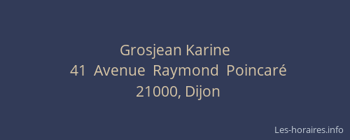 Grosjean Karine