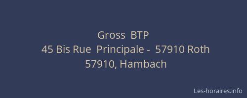 Gross  BTP