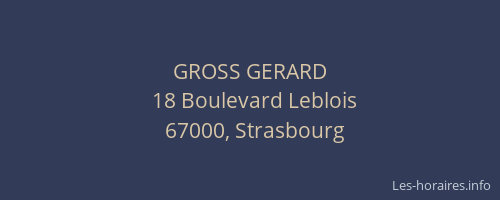 GROSS GERARD